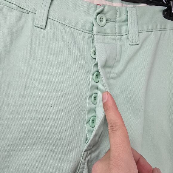 Supreme Chino Mint Pants Mens 30 (Fits 32x28) Green Pinup Girl Embroidered SS23 - Picture 4 of 14